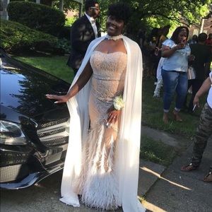 Beautiful prom dress .